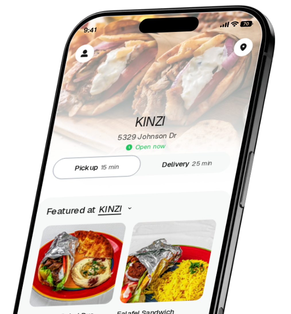 KINZI app preview